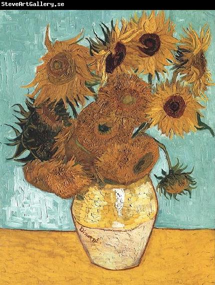 Vincent Van Gogh Vase with Twelve Sunflowers